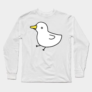 White duck with small legs Long Sleeve T-Shirt